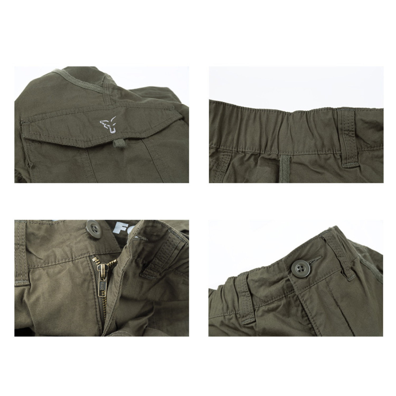 Къси панталони Fox Collection Green & Silver Combat Shorts CCL128