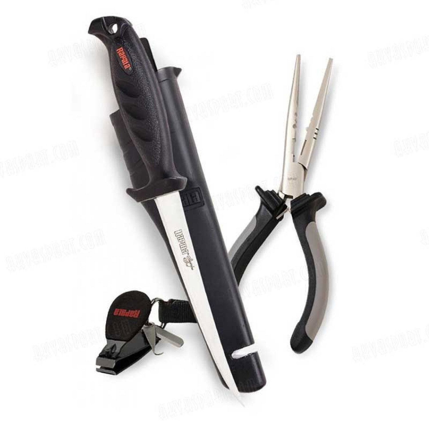 Комплект Rapala - клещи, нож, резачка RTC-6P136C