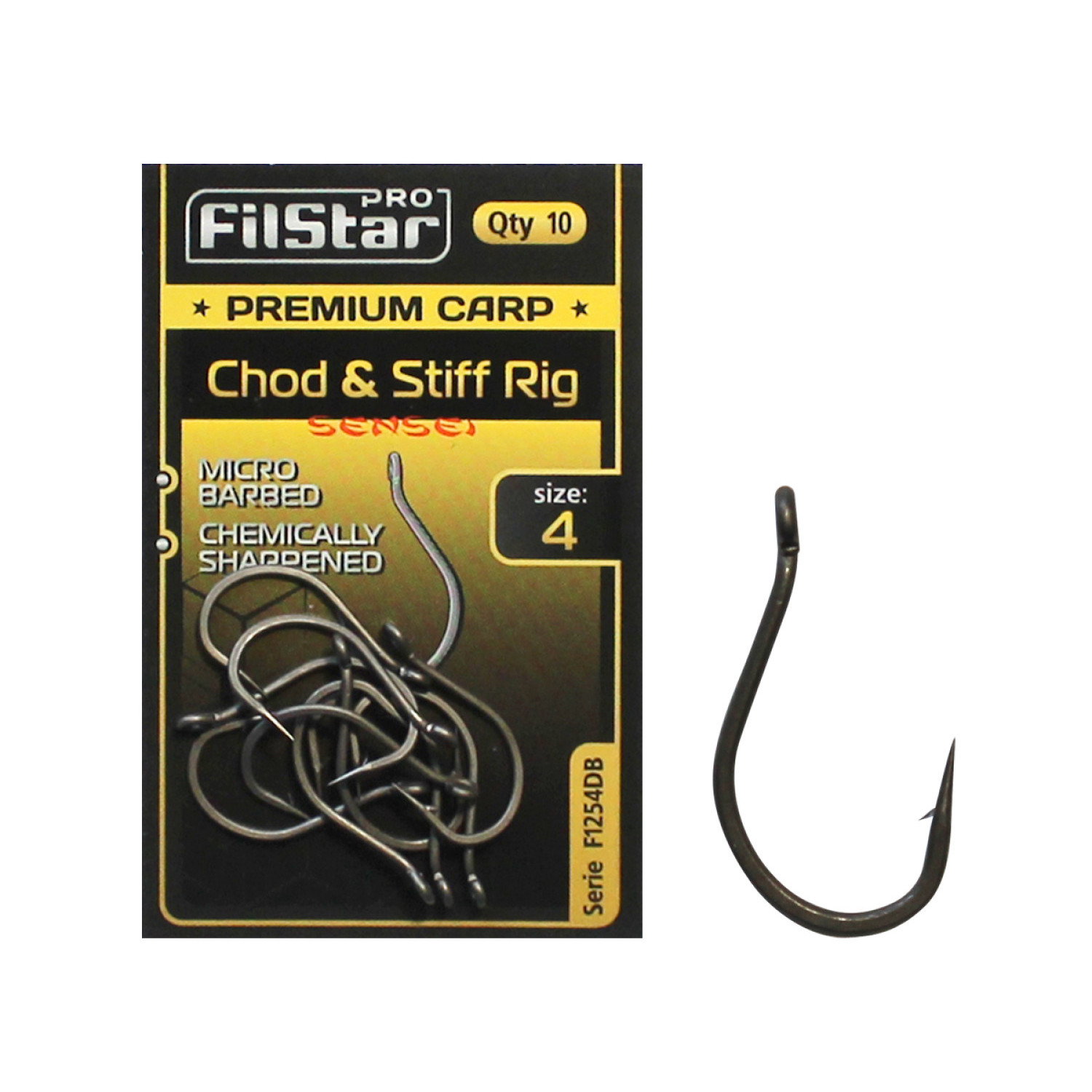 Куки Premium Carp Chod & Stiff Rig F1254DB 951341