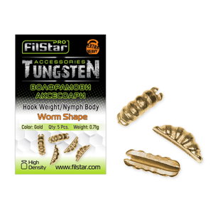 Волфрамово утежнение Filstar Hook Weight/Nymph Body - Worm Shape Worm Shape