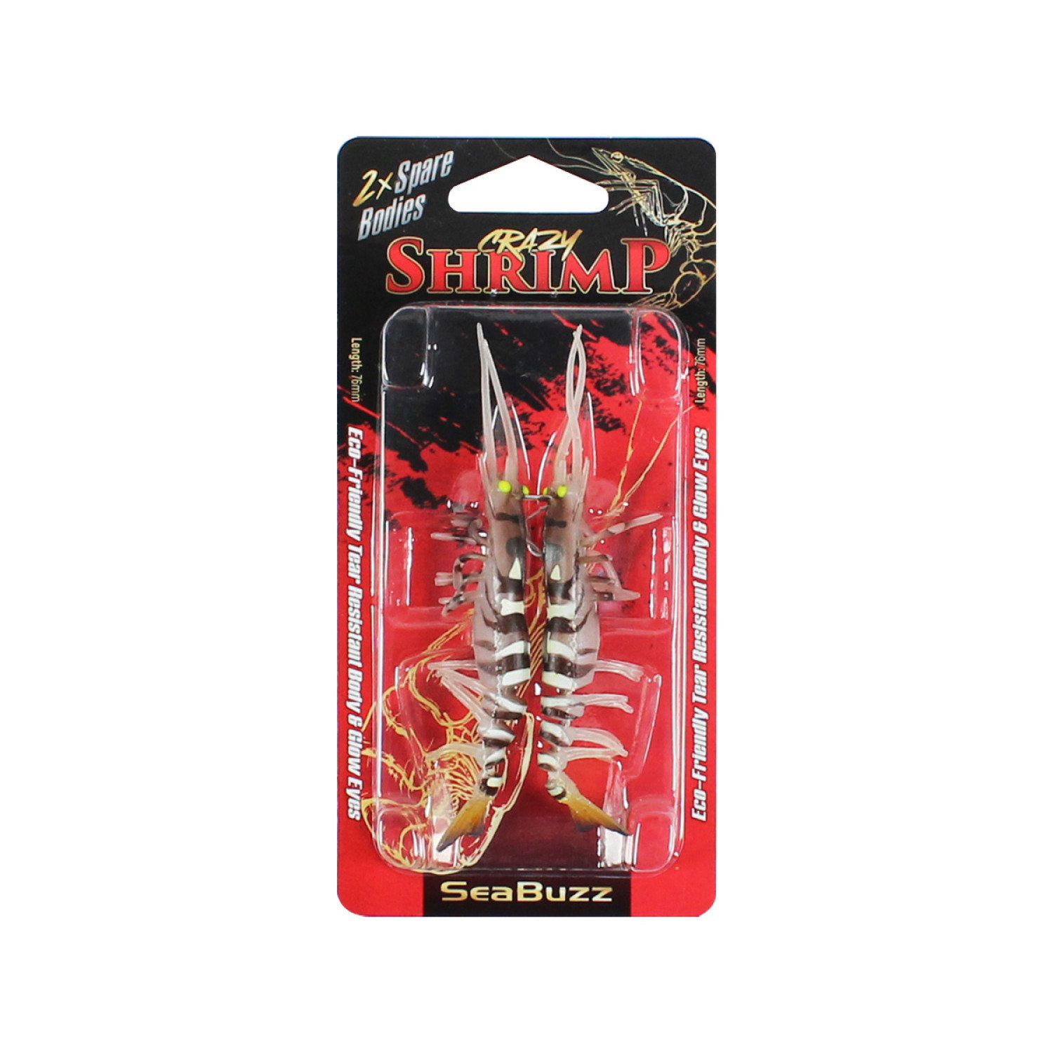 Силиконова скарида SeaBuzz Crazy Shrimp 957007