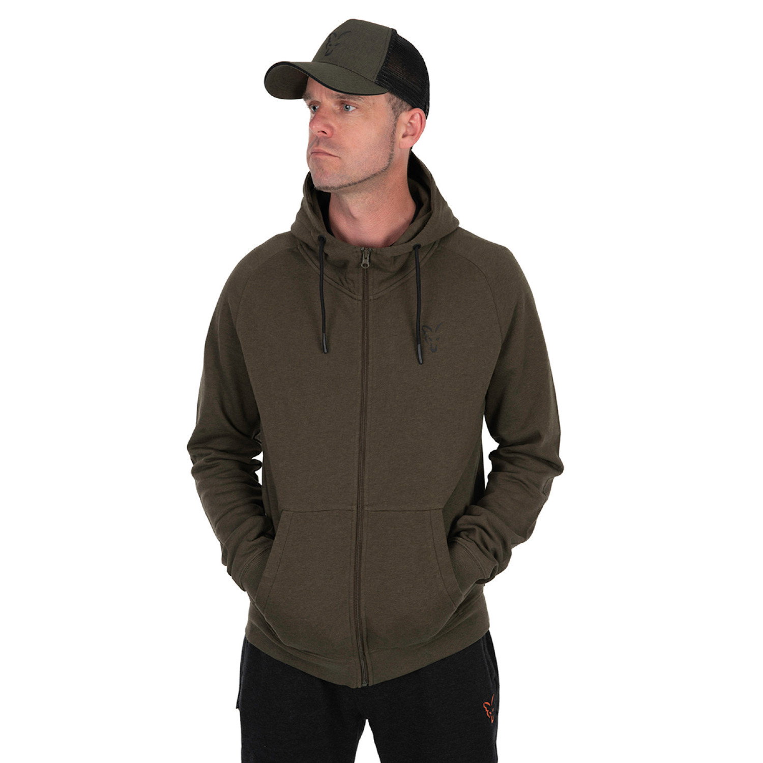 Суичър Fox Collection LW Hoody Green & Black CCL198