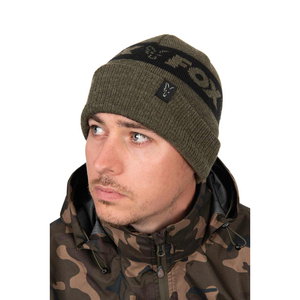 Шапка Fox Collection Beanie Hat - Green & Black CHH020