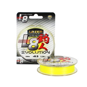 Плетено влакно Lazer PE L8 Evolution Fluo Yellow 958136
