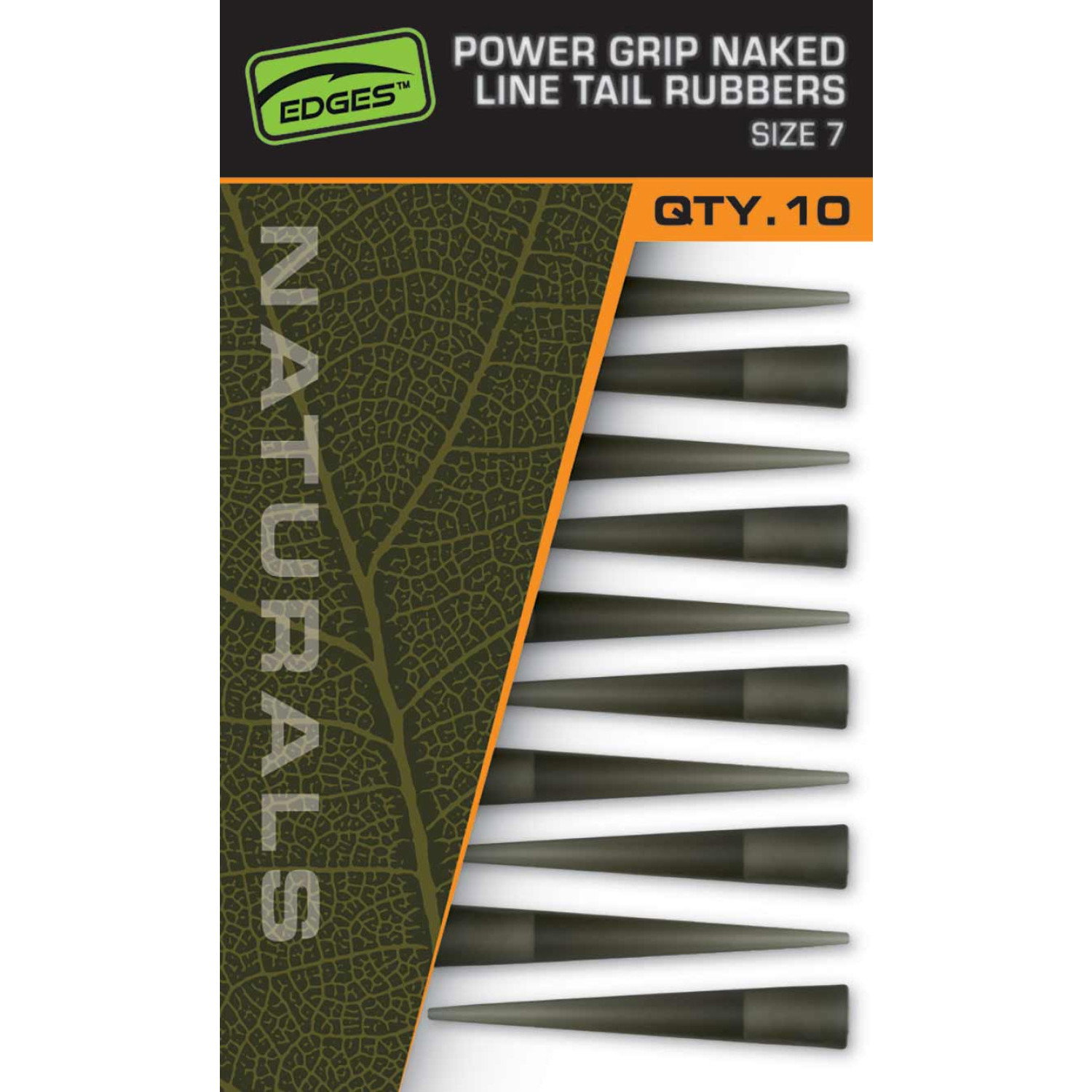 Конусовиден шлаух Fox Edges Naturals Power Grip Size 7 Naked Line Tail CAC844