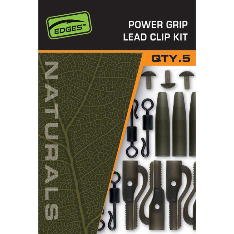 Комплект за монтаж Fox Edges Naturals Power Grip Lead Clip Kit CAC843