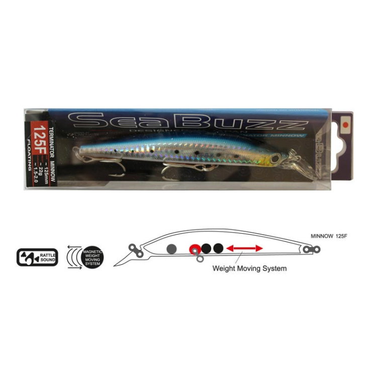 Воблер Sea Buzz - Terminator Minnow 125F 936175