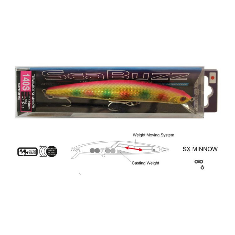 Воблер Sea Buzz - Terminator SX Minnow 140S 936186