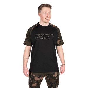 Тениска Fox Black/Camo Outline T-Shirt CFX270