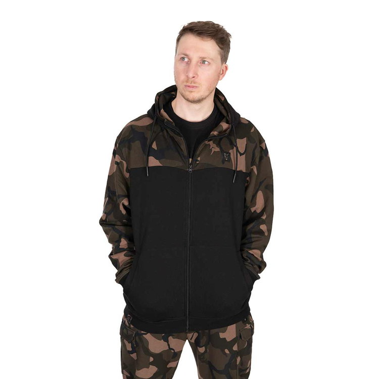 Суичър Fox LW BLack/Camo Split Zip Hoody CFX294