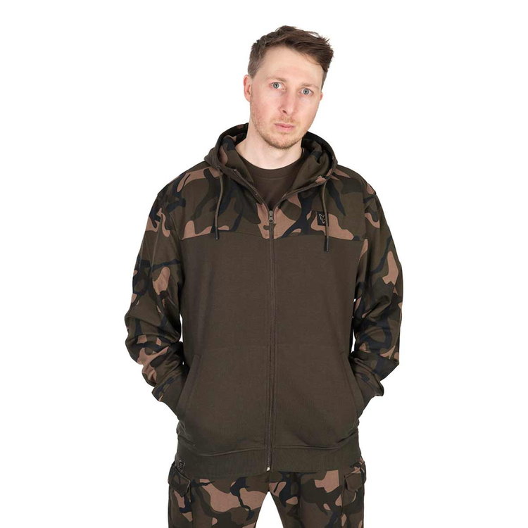 Суичър Fox LW Khaki/Camo Split Zip Hoody CFX297