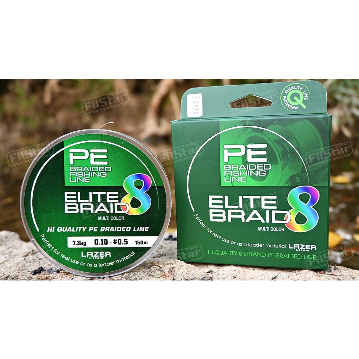 Плетено влакно Elite 8 Braid Multi Color 942401