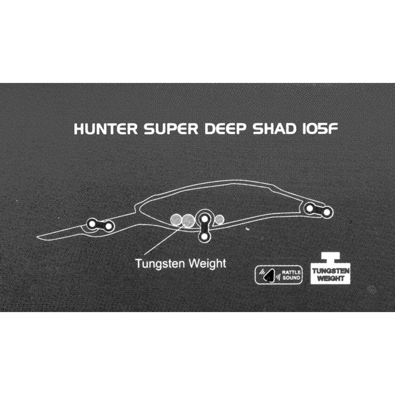 Воблер Sea Buzz Hunter Deep Shad SDR 945473