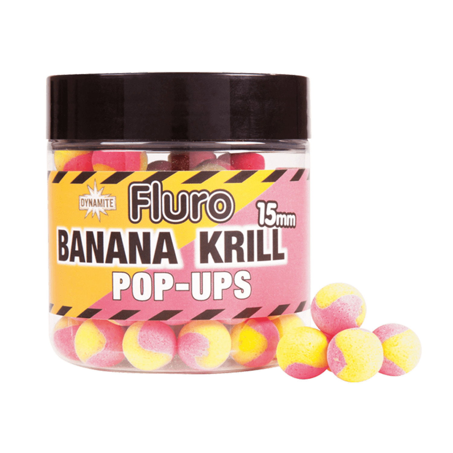 Плуващи топчета DB Boilie Pop Ups Two Tone - Bananas & Krill DY605