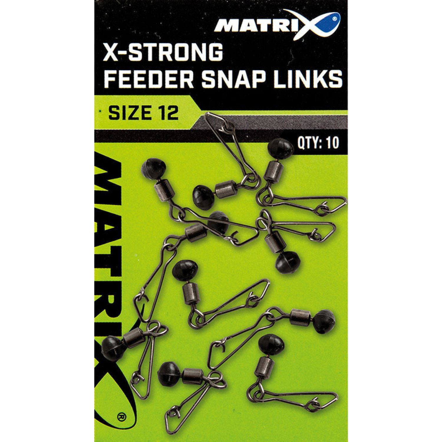 Вирбел с карабинка Matrix X-Strong Feeder Bead Snap Link GAC373