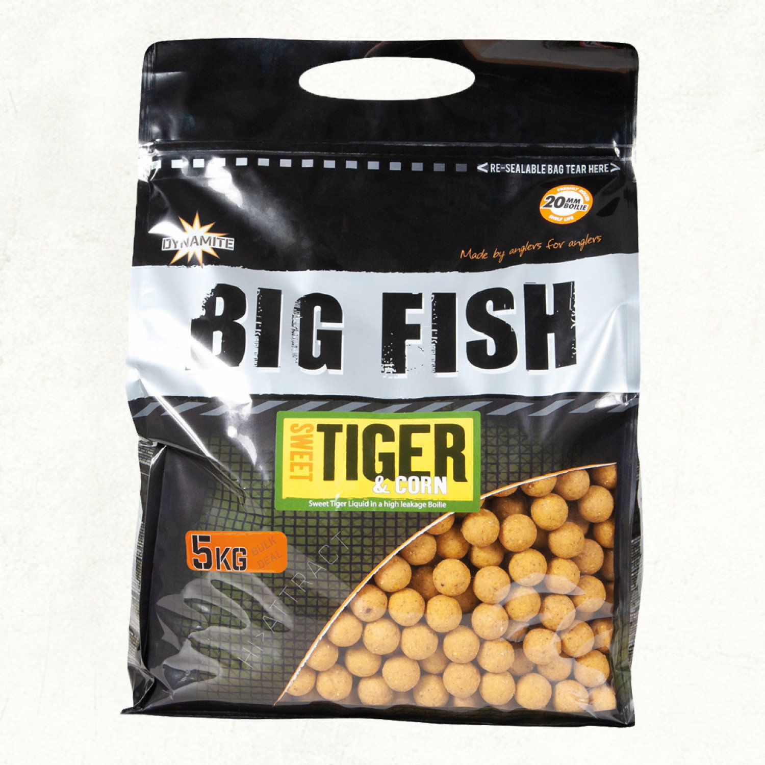 Топчета DB Big Fish Sweet Tiger & Corn Boilies DY1005
