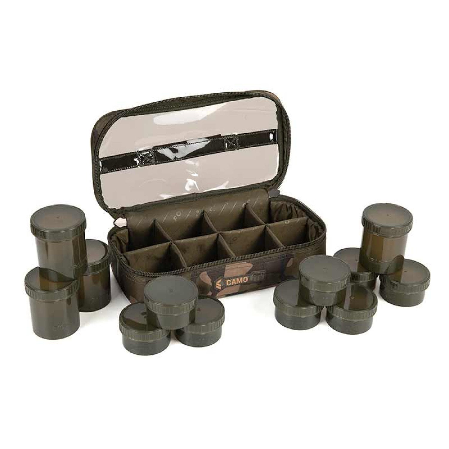 Органайзер за подхранки Fox Camolite 12 Pot Hookbait Case CLU503