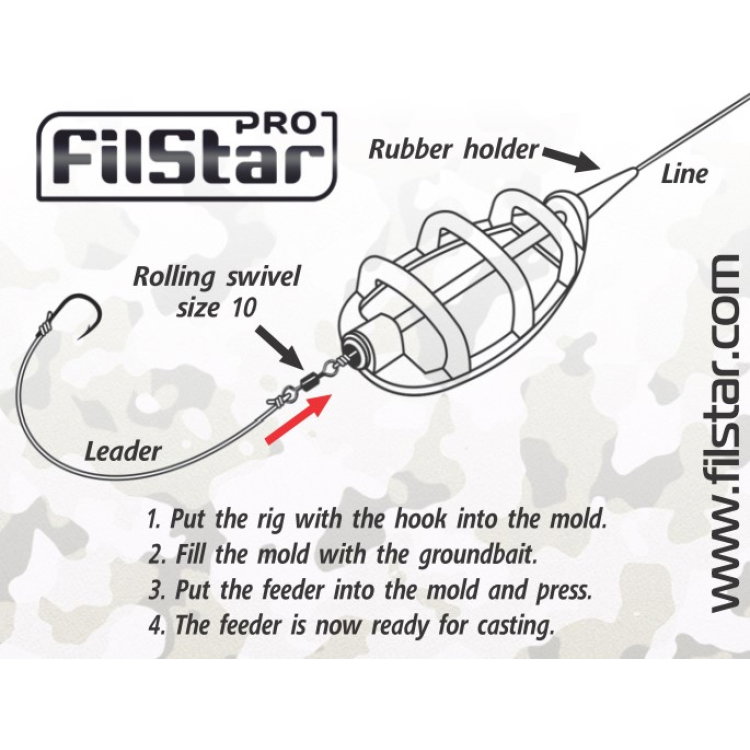 Фидер FilStar InLine Method Feeder - Drop Shape 952647