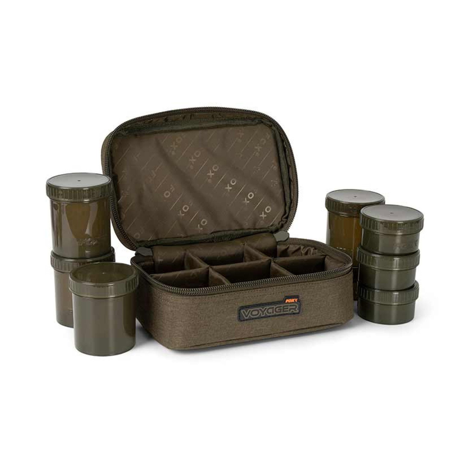 Органайзер за подхранки Fox Voyager 8 Pot Hookbait Case CLU567