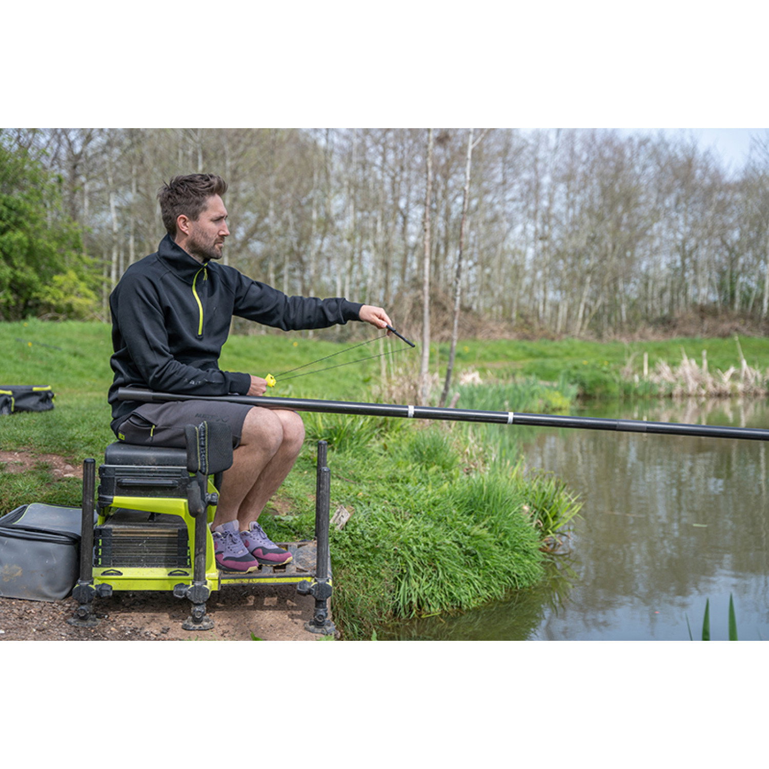 Къси панталони Matrix Jogger Shorts, Dark Grey / Lime GPR313