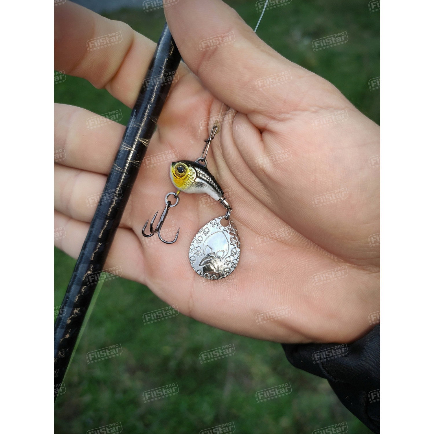 Спинер Westin DropBite Tungsten Spin Tail Jig P101-122-076