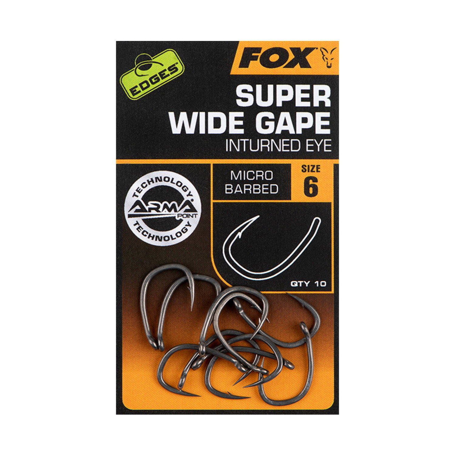 Куки Fox Edges Super Wide Gape, In Turned Eye CHK243