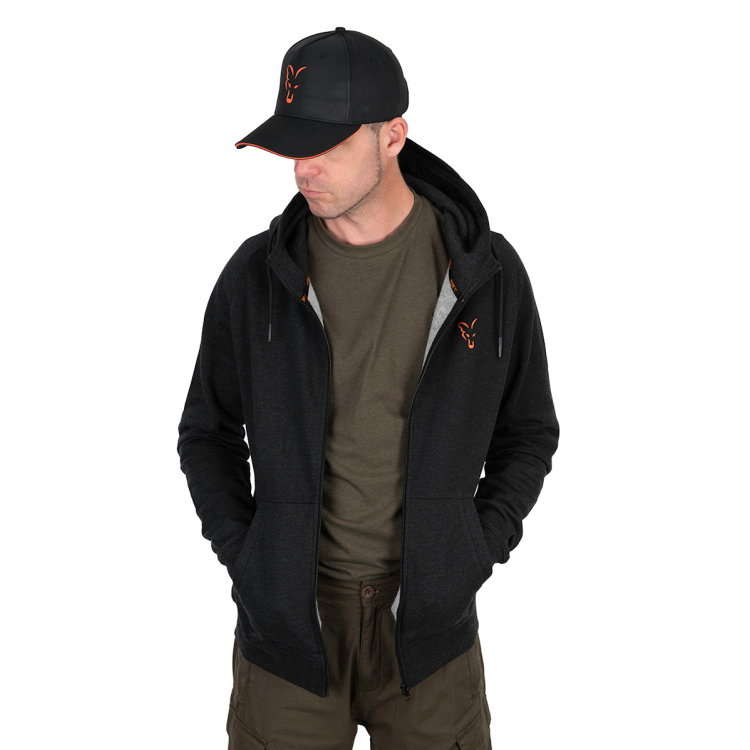 Суичър Fox Collection LW Hoody Black & Orange CCL191