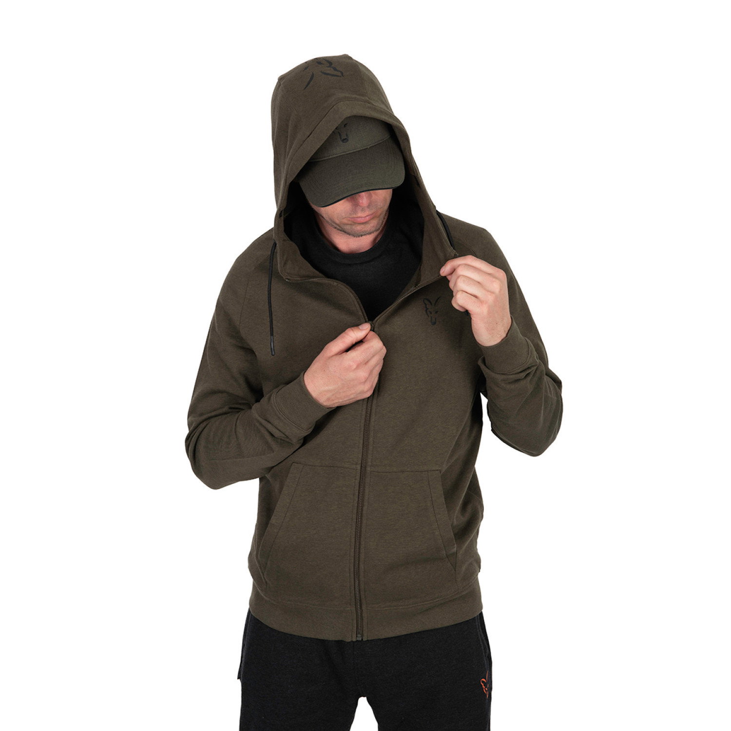 Суичър Fox Collection LW Hoody Green & Black CCL200