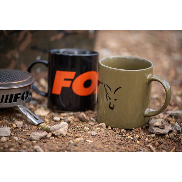 Чаша Fox Green and Black Logo Ceramic Mug CCW023