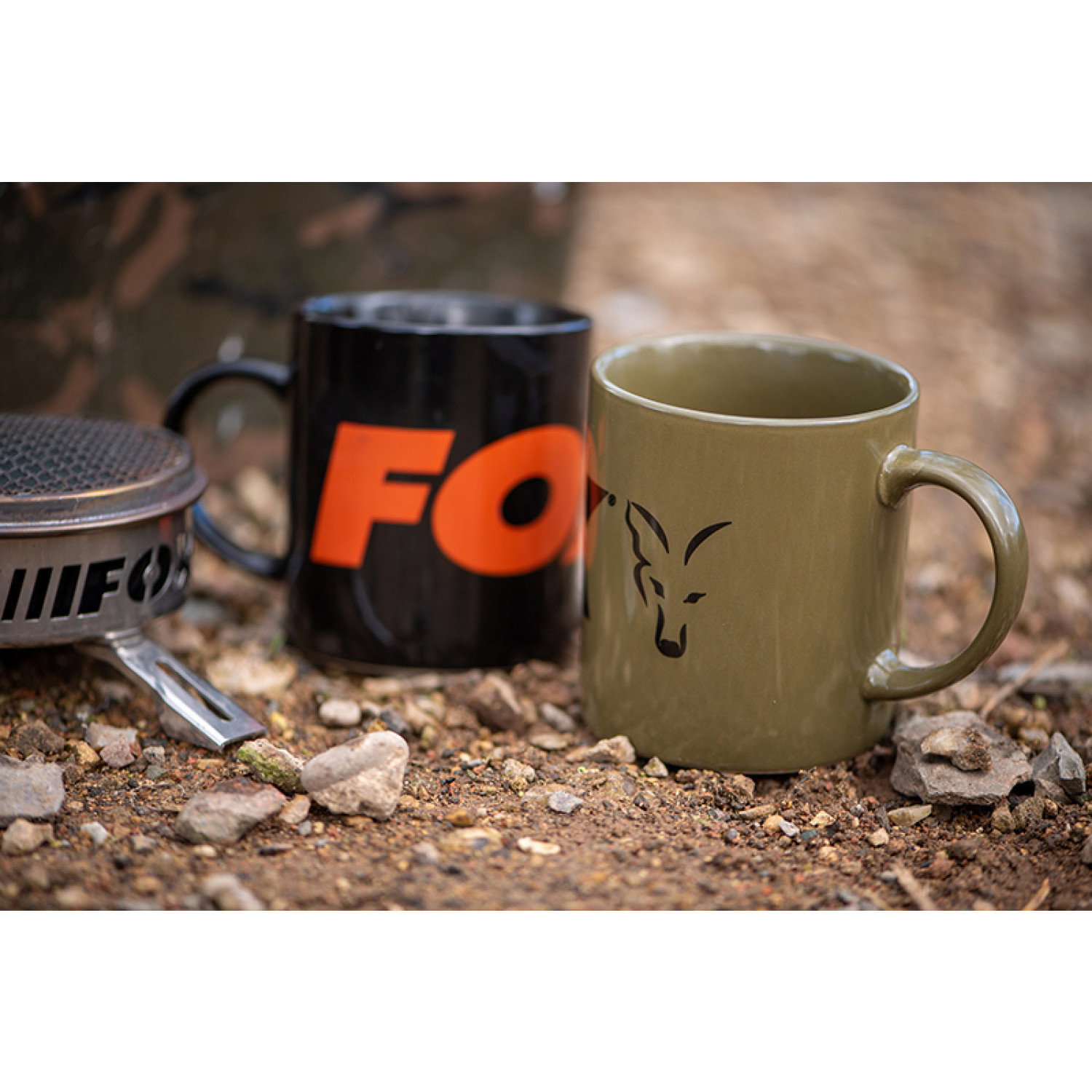 Чаша Fox Green and Black Logo Ceramic Mug CCW023