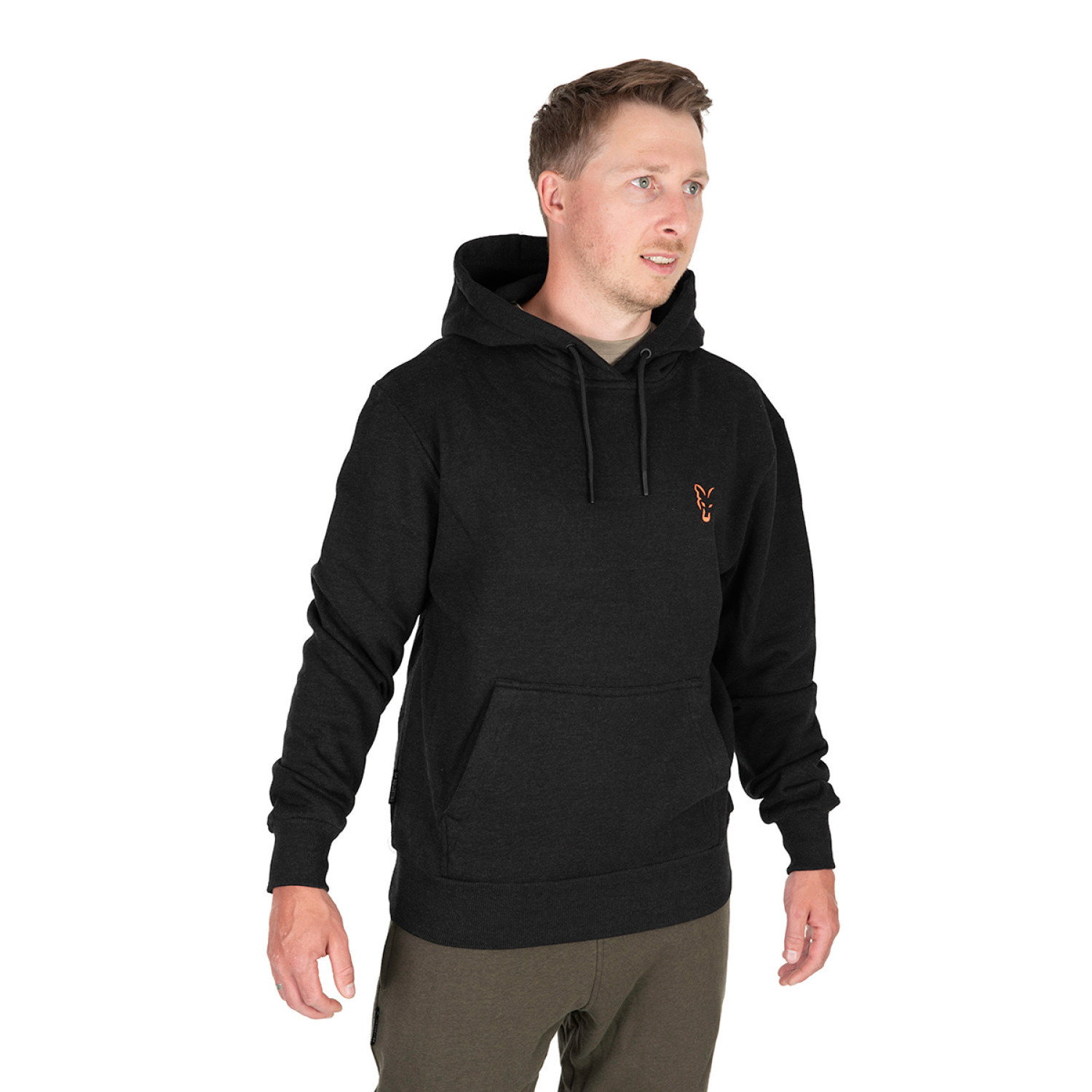 Суичър Fox Collection Hoody Black And Orange CCL230