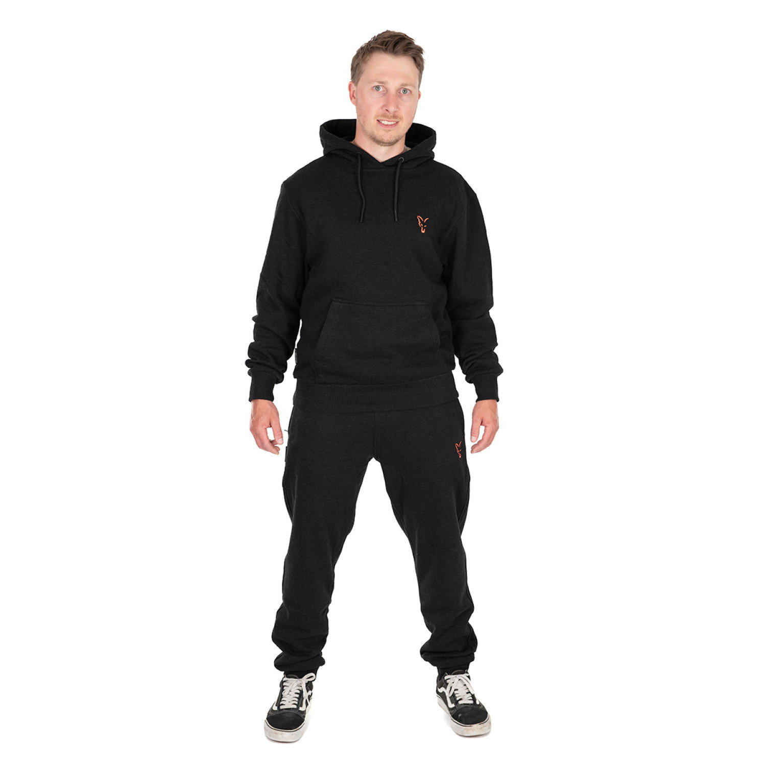 Суичър Fox Collection Hoody Black And Orange CCL230