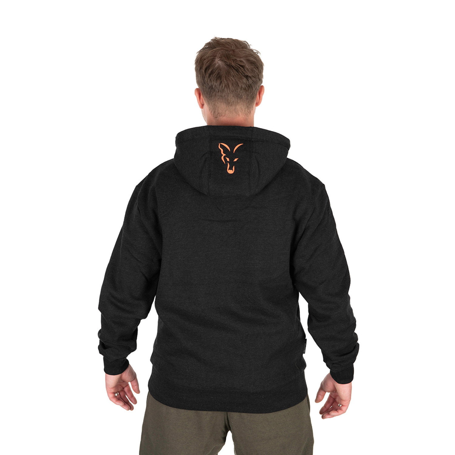 Суичър Fox Collection Hoody Black And Orange CCL230