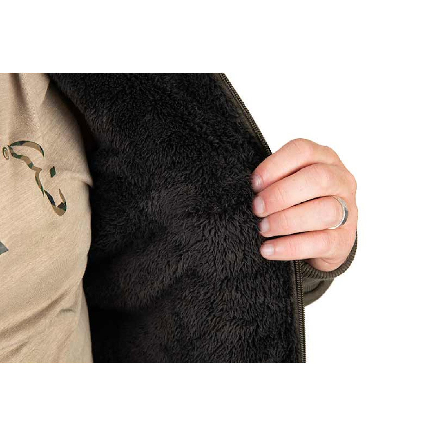 Яке Fox Collection Sherpa Jacket Green & Black CCL282