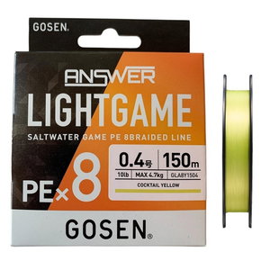 Плетено влакно Gosen Answer Light Game PE X8 961389