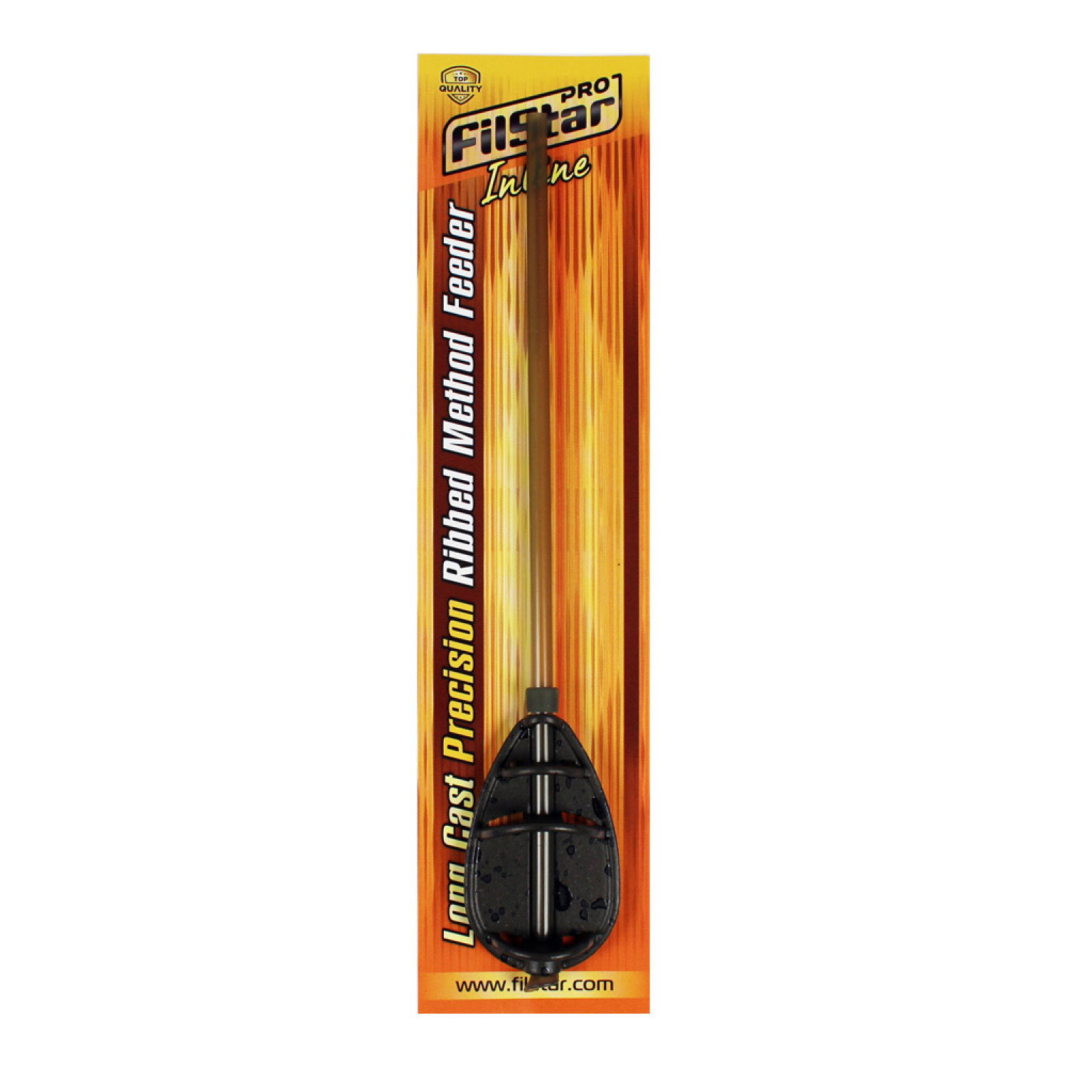 Фидер FilStar Long Cast Precision Ribbed Method Feeder Inline 957518