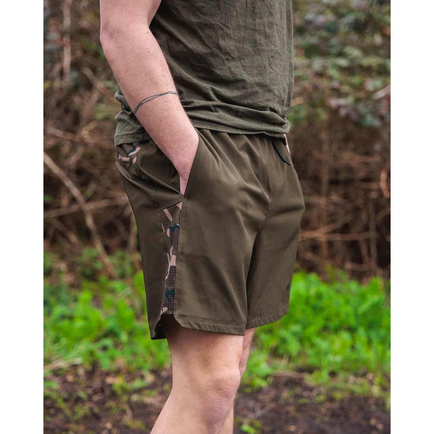 Къси панталони Fox Khaki/Camo LW Swim Shorts CFX262