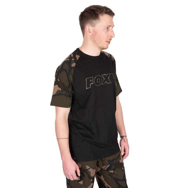 Тениска Fox Black/Camo Outline T-Shirt CFX268