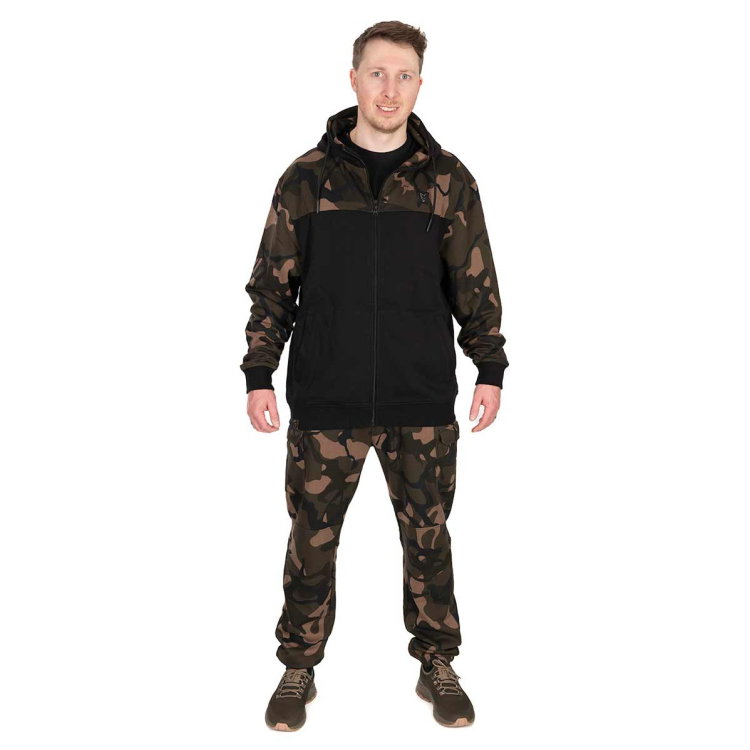 Суичър Fox LW BLack/Camo Split Zip Hoody CFX294