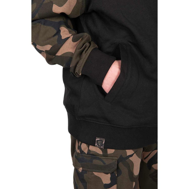 Суичър Fox LW BLack/Camo Split Zip Hoody CFX294