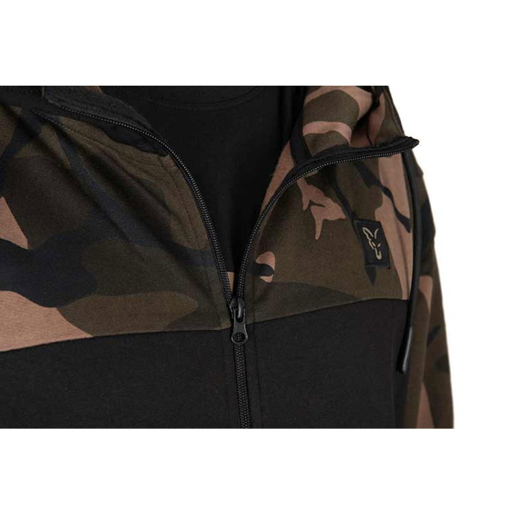 Суичър Fox LW BLack/Camo Split Zip Hoody CFX294