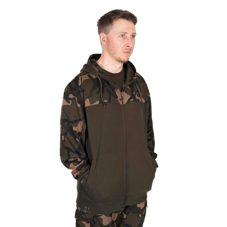 Суичър Fox LW Khaki/Camo Split Zip Hoody CFX300