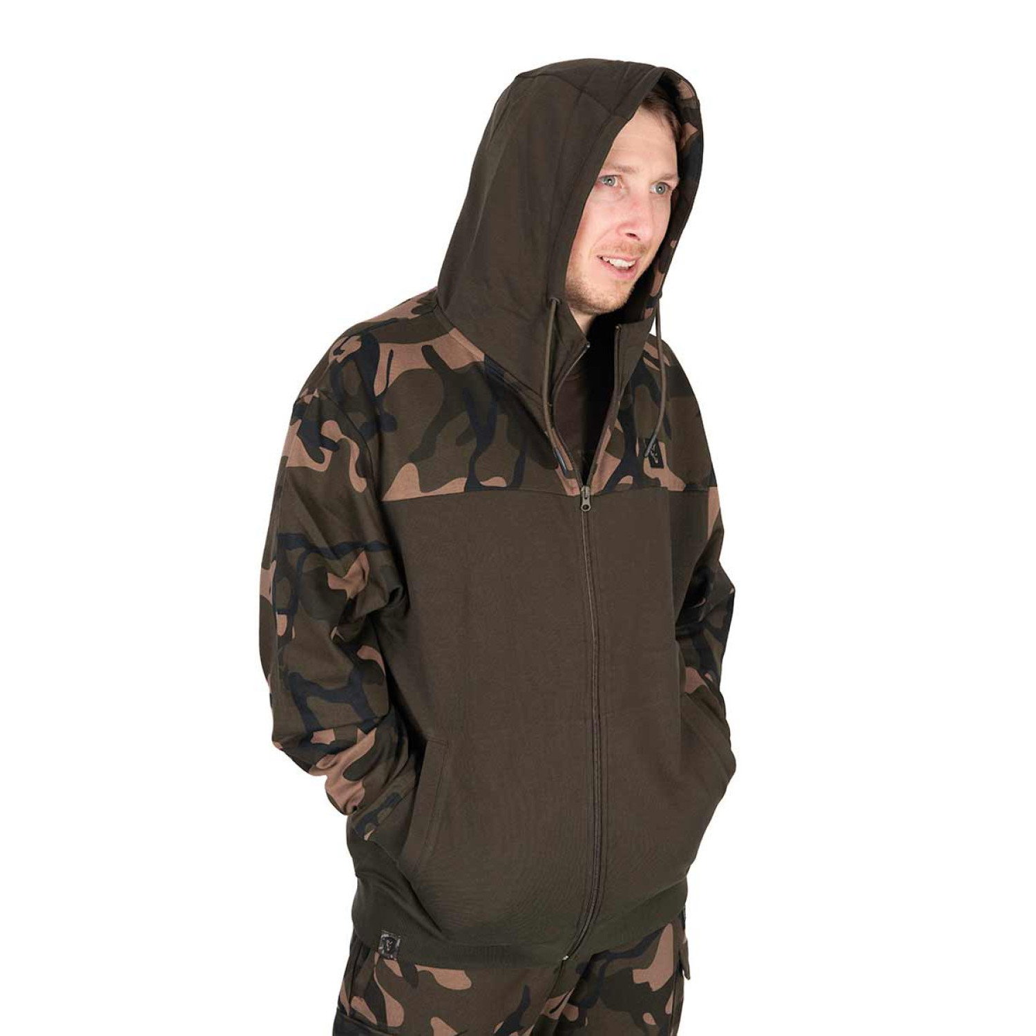 Суичър Fox LW Khaki/Camo Split Zip Hoody CFX300