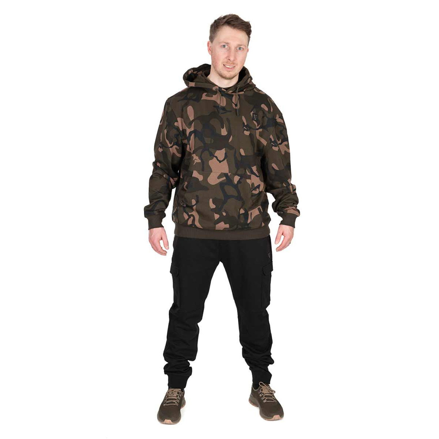 Панталон Fox LW Black/Camo Combat Joggers CFX317