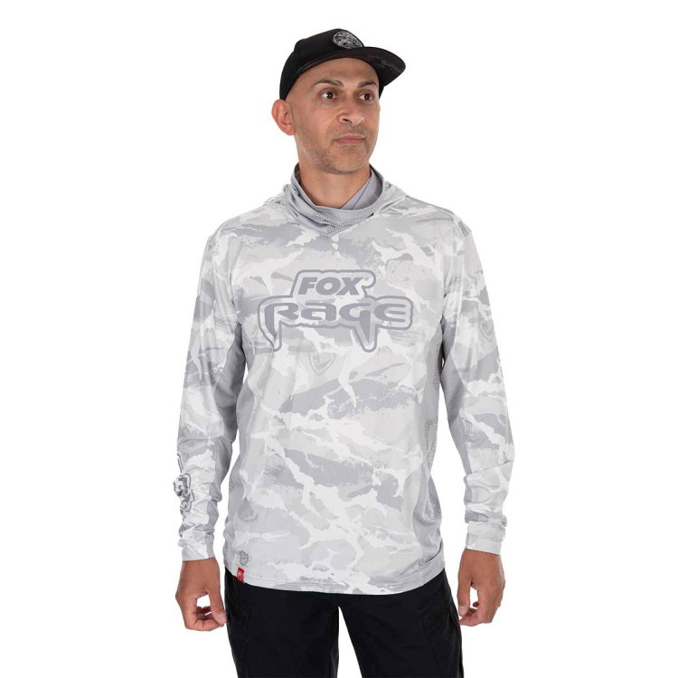 Слънцезащитна блуза Fox Rage UV Hooded Light Cam Top NPR607
