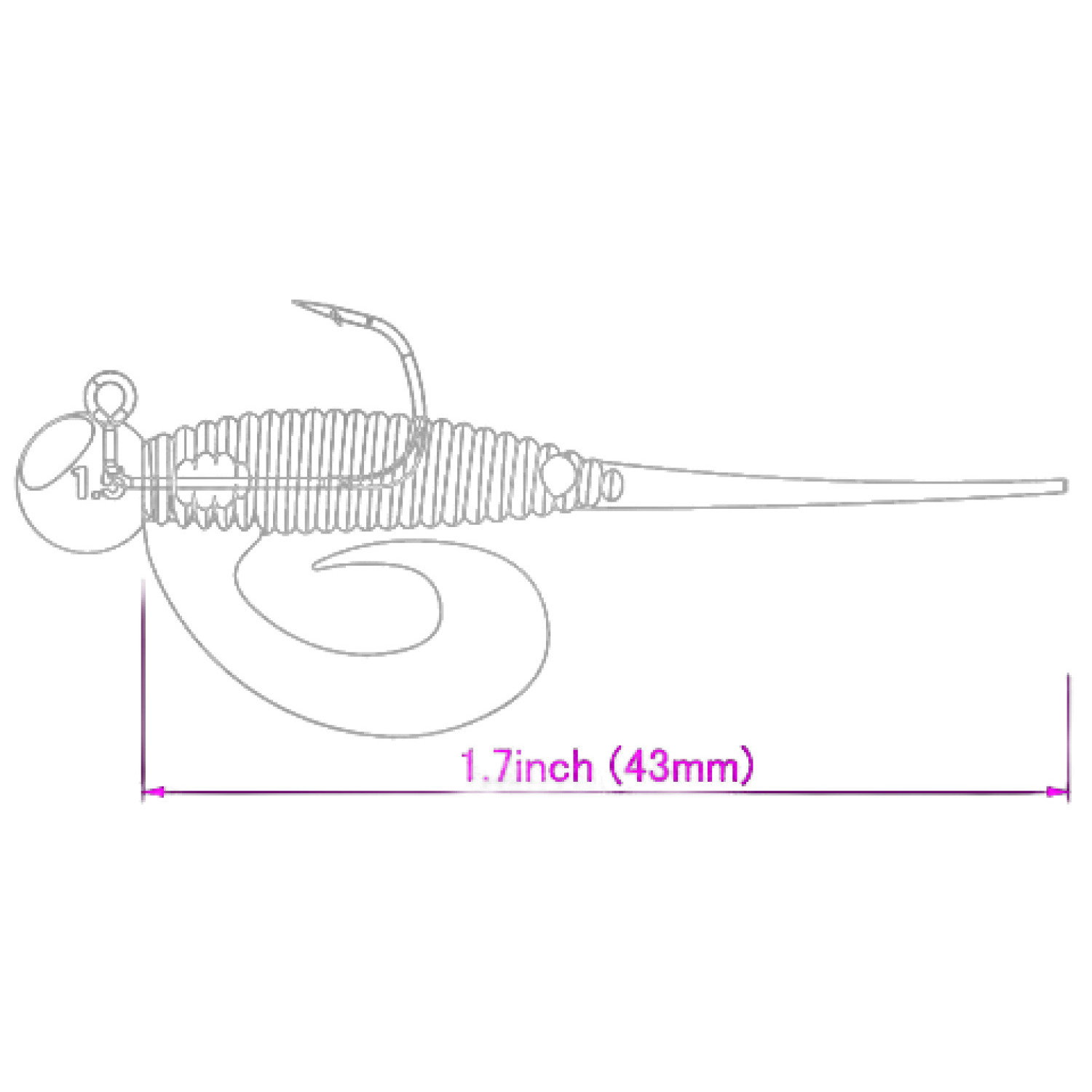 Силикон Aji Megamilk Krill 960522
