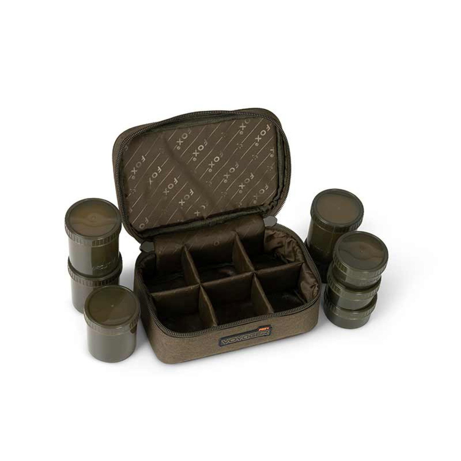 Органайзер за подхранки Fox Voyager 8 Pot Hookbait Case CLU567