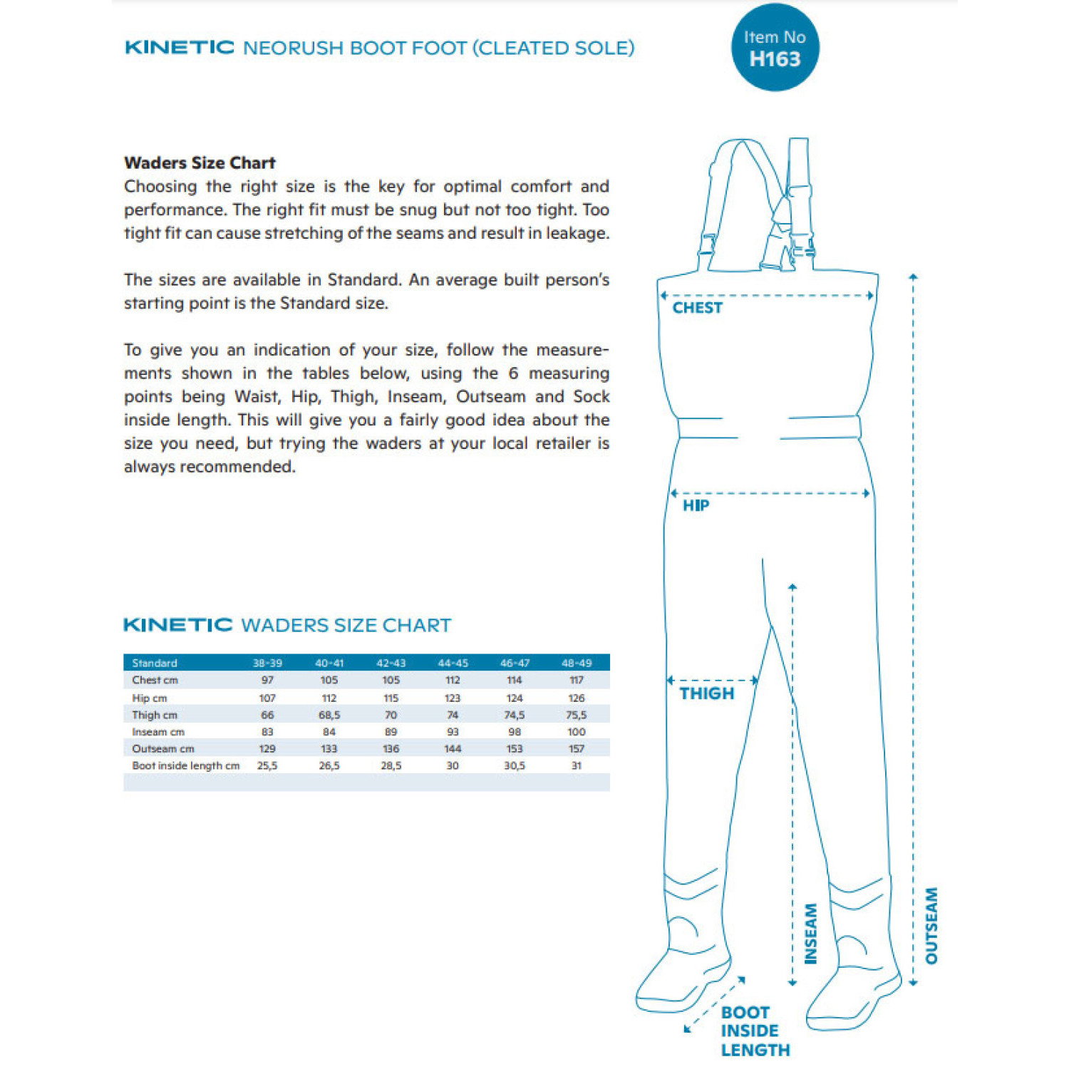 Неопренов гащеризон Kinetic Neorush Bootfoot (P) H163-537-4647