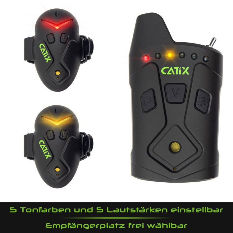 Комплект сигнализатори Catix XP8 Catfish Bite Alarms Set DOM068070765