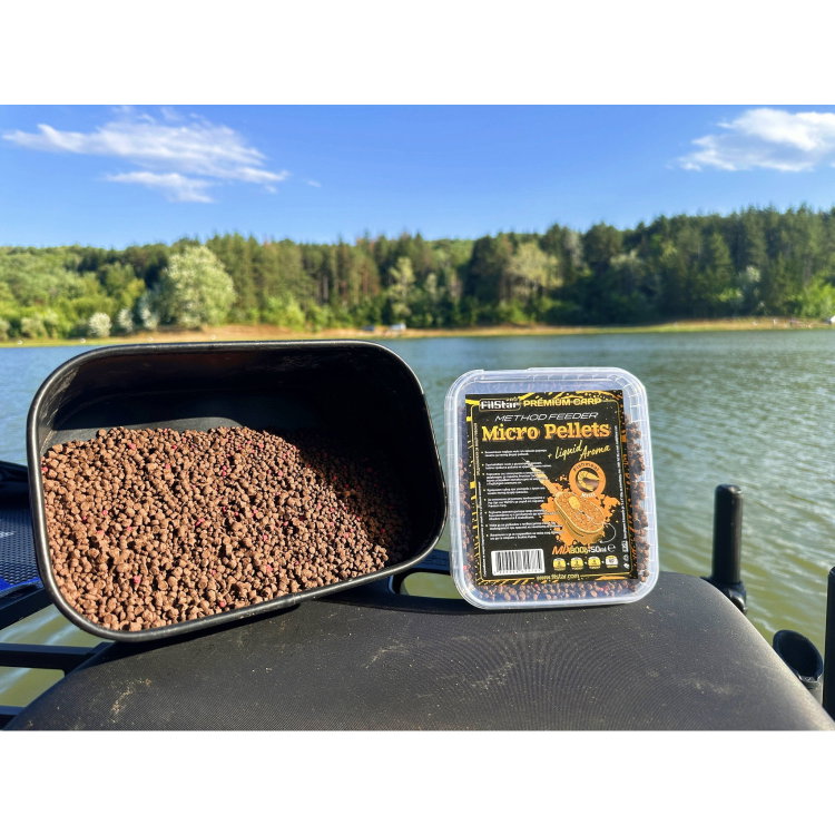 Микро пелети микс + Течен ароматизатор FilStar Premium Carp Method Feeder 962477
